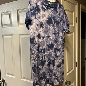 Tie dye dress size x large cotton old navy